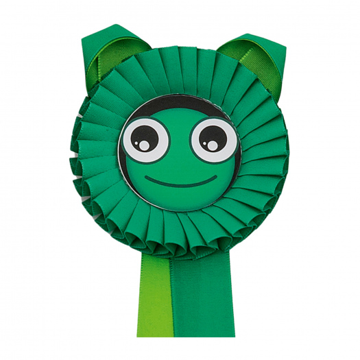 Kokarda jednoradová ŽABKA, priemer 11 cm