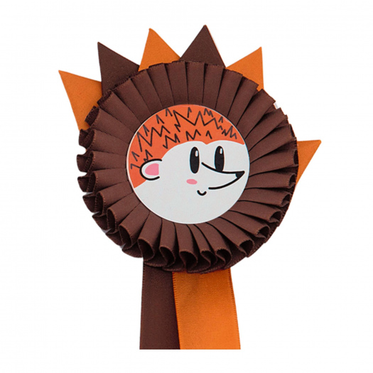 Kokarda jednoradová JEŽOK, priemer 11 cm