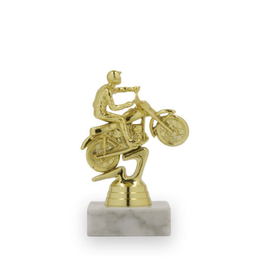 Figurka motokros, 12 cm, zlatá, včetně podstavce
